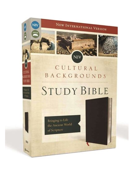 NIV Cultural Background Study Bible: Black Bonded Leather