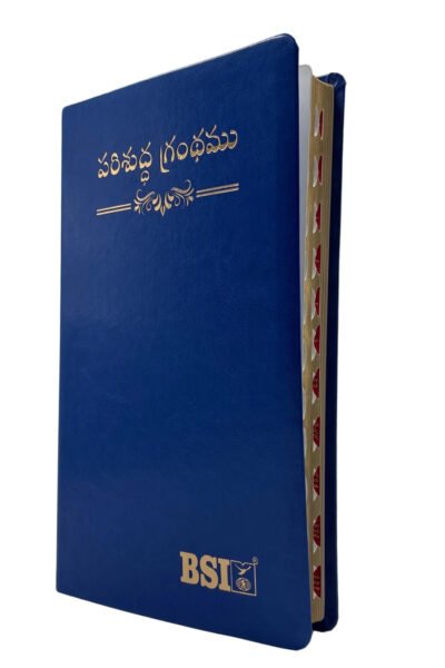 SR Telugu Senior Citizen Bible – Large Print with Thumb Index | PU | Easy Read Bible for Elders | NAP