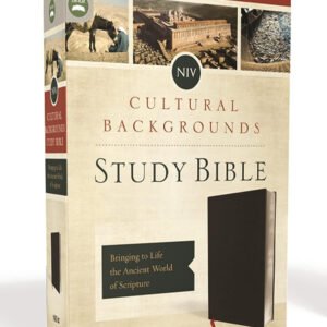 NIV, Cultural Backgrounds Study Bible (Context Changes Everything), Bonded Leather, Black, Red Letter: Bringing to Life the Ancient World of Scripture Bonded Leather