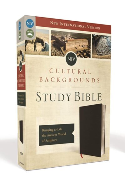 4444 NIV, Cultural Backgrounds Study Bible (Context Changes Everything), Bonded Leather, Black, Red Letter: Bringing to Life the Ancient World of Scripture Bonded Leather