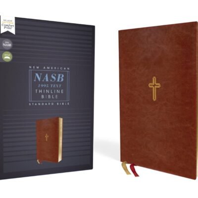 77777 NASB, Thinline Bible, Leathersoft, Brown, Red Letter, 1995 Text, Comfort Print: A Comprehensive Program for Renewing Your Mind and Transforming Your Life