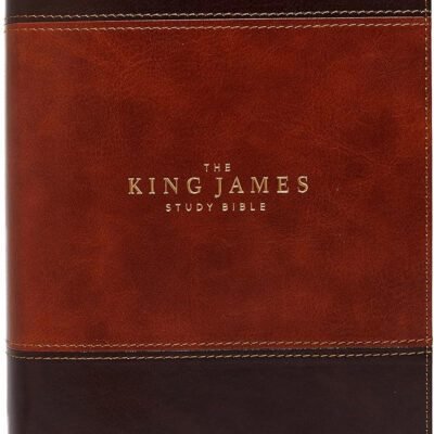 6200 KJV, The King James Study Bible, Leathersoft, Brown, Red Letter, Full-Color Edition: Holy Bible, King James Version