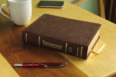KJV, Thompson Chain-Reference Bible, Handy Size, Leathersoft, Brown, Red Letter
