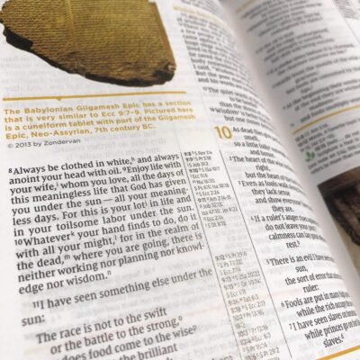 NIV Large-Print Study Bible, Fully Revised Edition, Comfort Print--bonded leather, black (red letter)