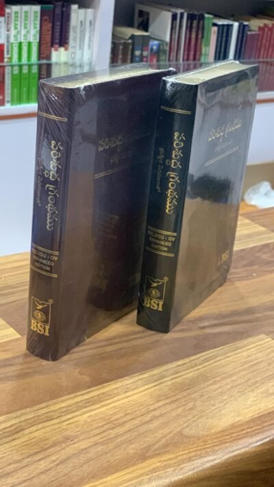 పరిశుద్ధ గ్రంథము ప్రత్యేక వివరణలతో Telugu ov enhanced Edition -Bonded leather BLACK