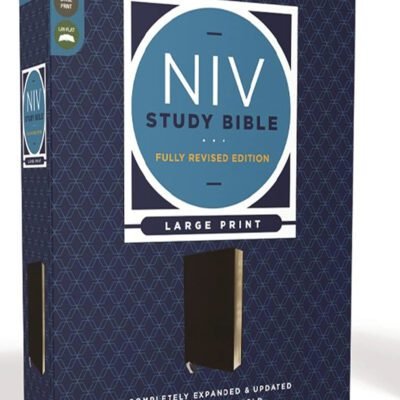 NIV Large-Print Study Bible, Fully Revised Edition, Comfort Print--bonded leather, black (red letter)